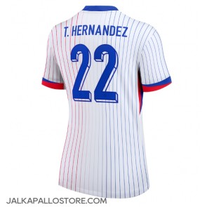 Ranska Theo Hernandez #22 Vieraspaita Naisten EM-Kisat 2024 Lyhythihainen